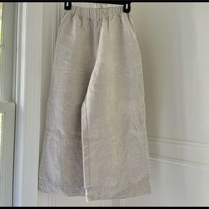 Elizabeth Suzann Florence Pants in flax mid weight linen